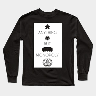 Anything but Monopoly Negative (Dark Shirts) Long Sleeve T-Shirt